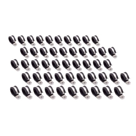 Allstar Performance 0.75 in. Aluminum Line Clamps, 50PK ALL18305-50
